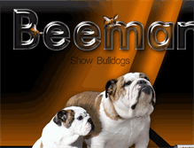 Tablet Screenshot of beemanbulldogs.com
